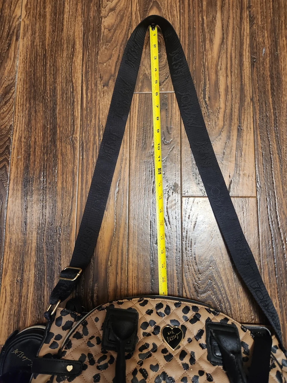 Betsey Johnson 3-Piece Quilted Leopard Tote, Penguin Coin Purse,Travel Organizer